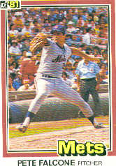 1981 Donruss Baseball Cards 395 Pete Falcone